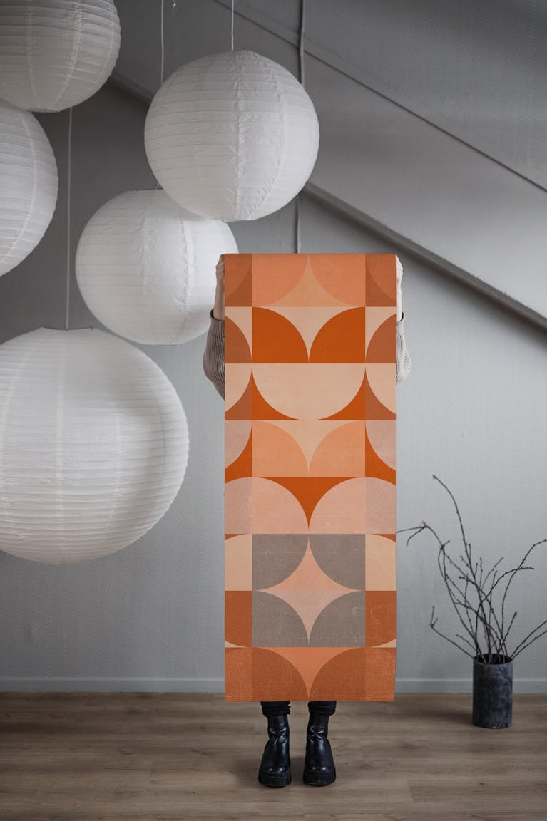 Bauhaus Geometry Pattern wallpaper roll