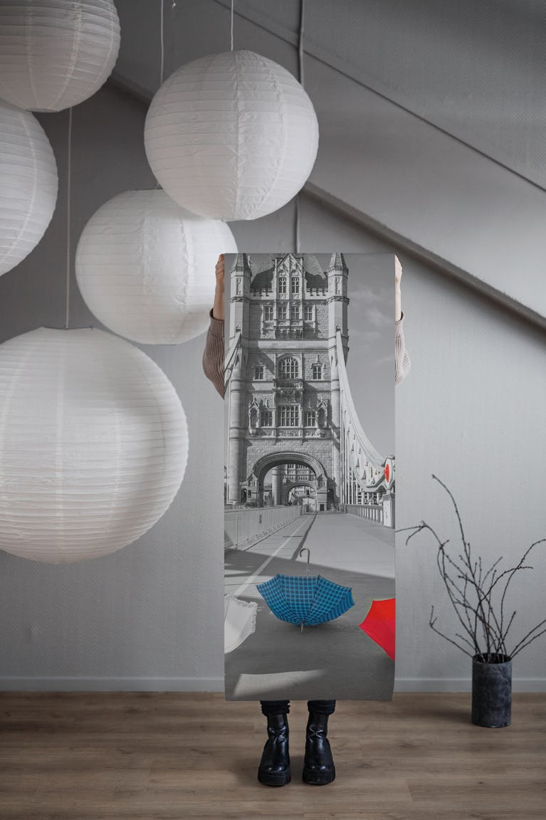 Tower Bridge Awash with Color wallpaper roll