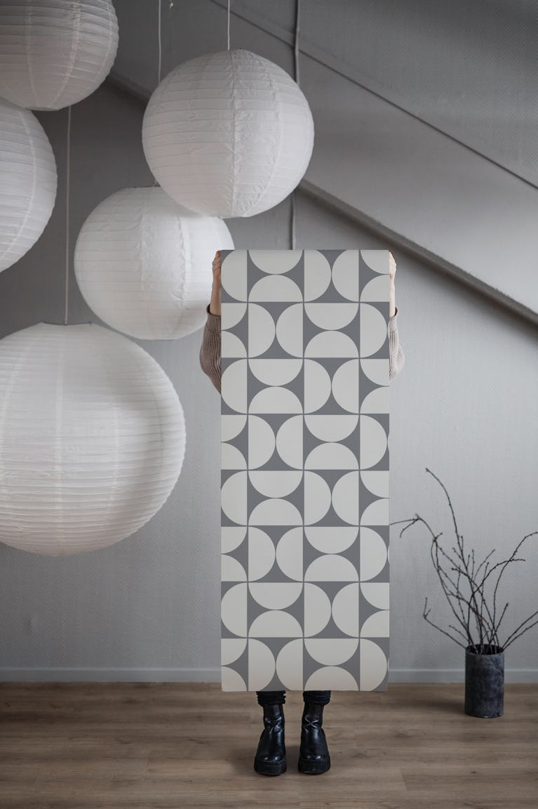 Mid-Century Modern Pattern No23 Medium wallpaper roll