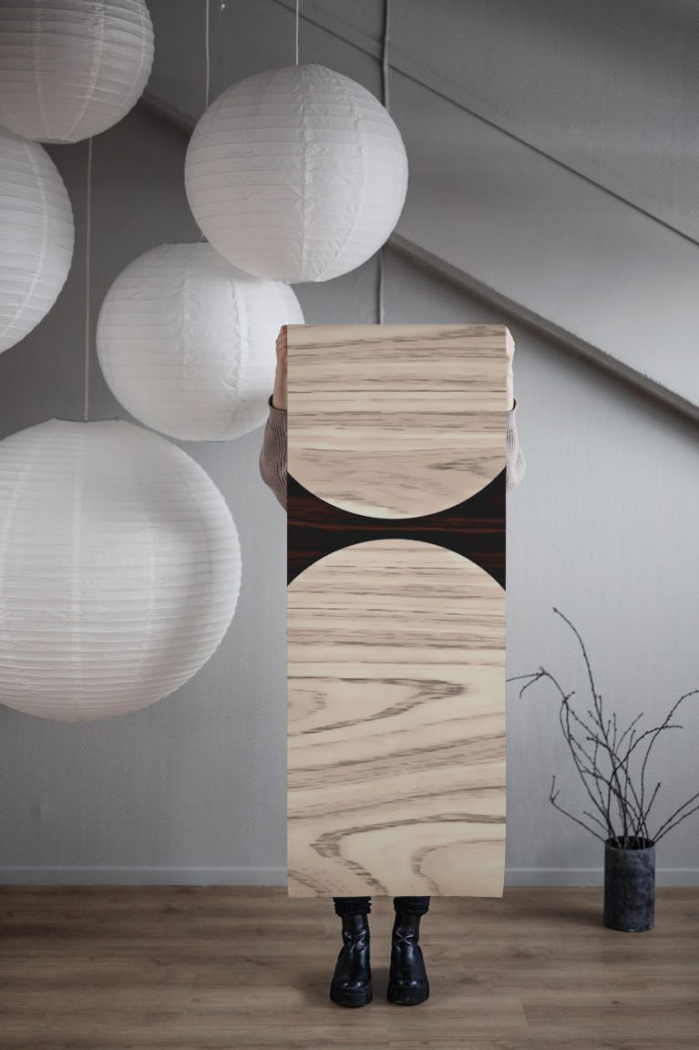 Abstract Wood Arch wallpaper roll