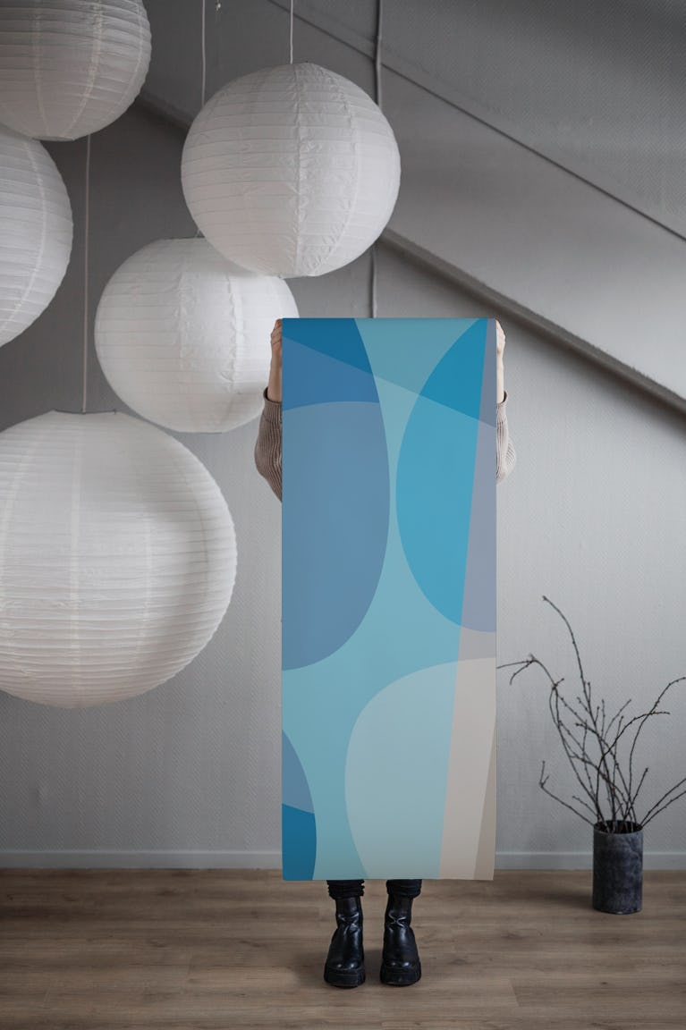 Geometric Harmony Hues wallpaper roll
