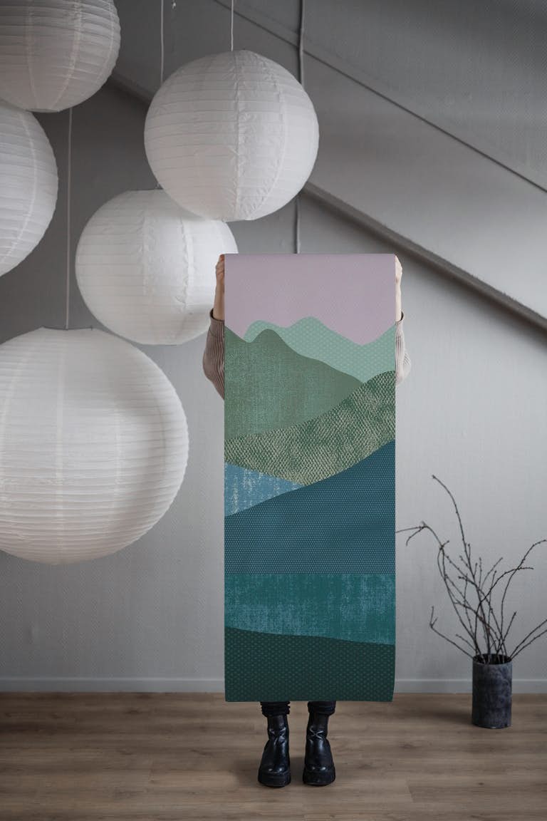 Mountain River I wallpaper roll
