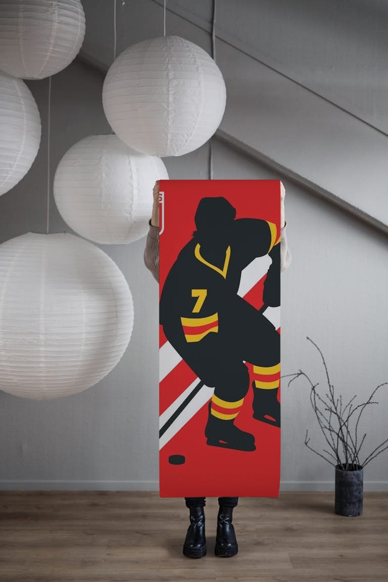 Ice Hockey Player wallpaper roll