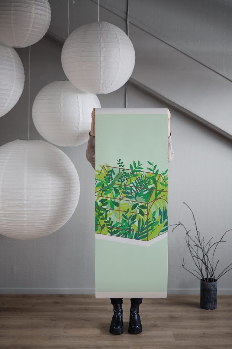 Greenhouse Print wallpaper roll
