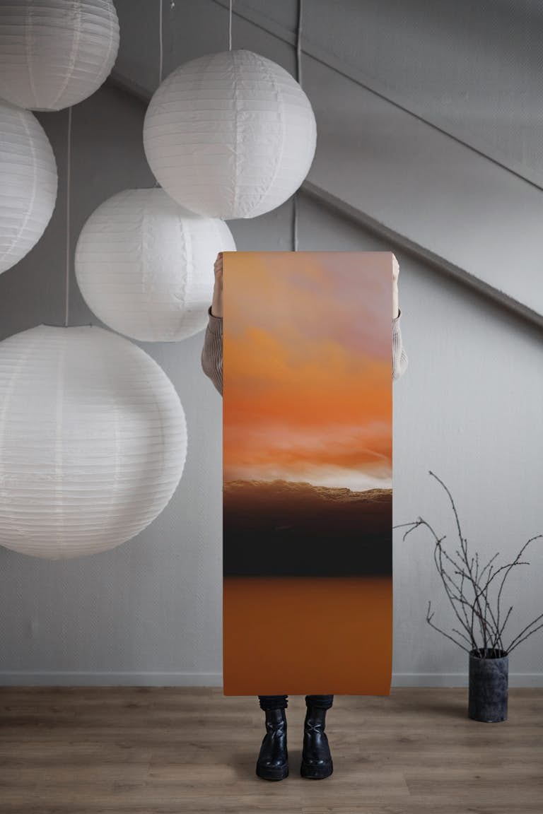 Orange Sunset 2 wallpaper roll