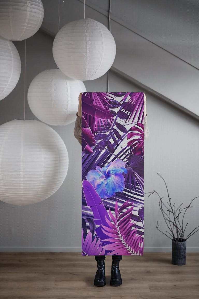 Tropical Hibiscus Jungle 2 wallpaper roll