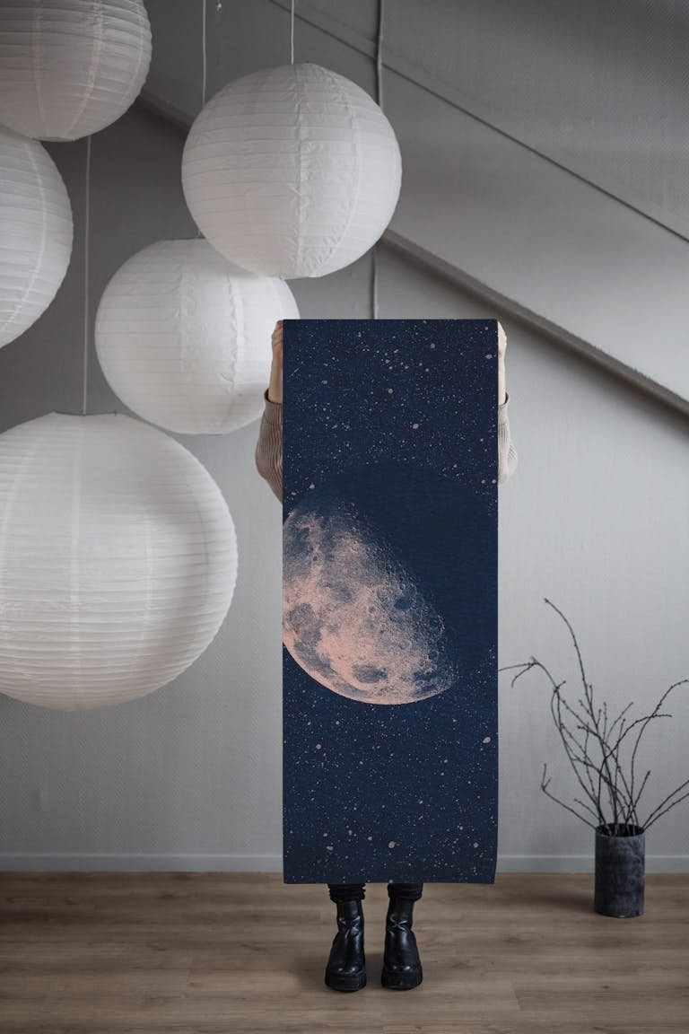 SPACE Half Moon wallpaper roll