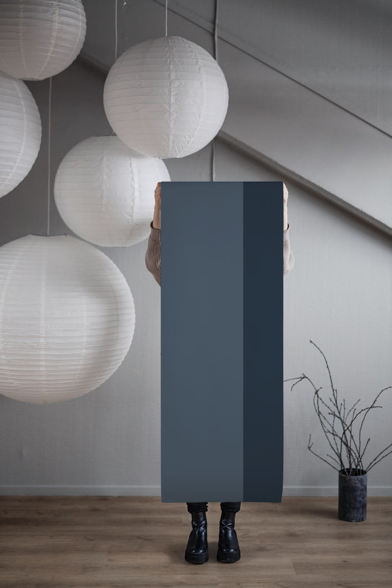 Deep Blue Stripe Glam 2 wallpaper roll