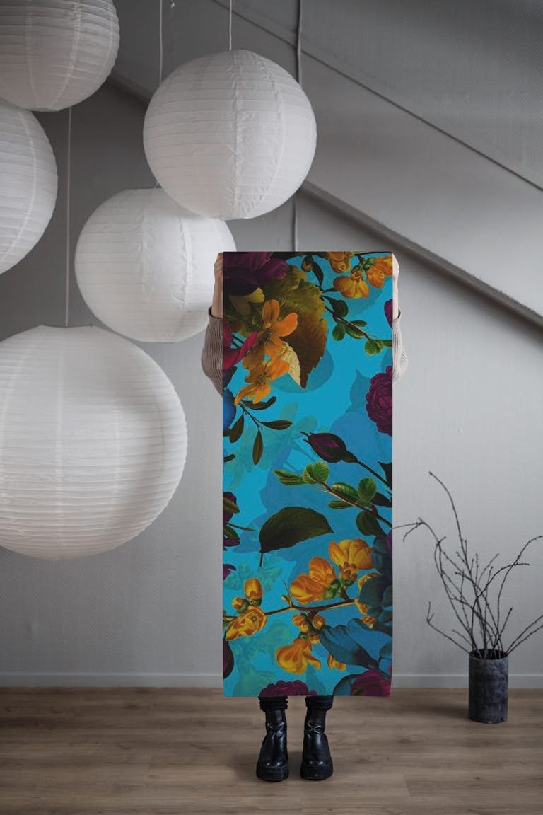 Blue Spring Flower Dream wallpaper roll