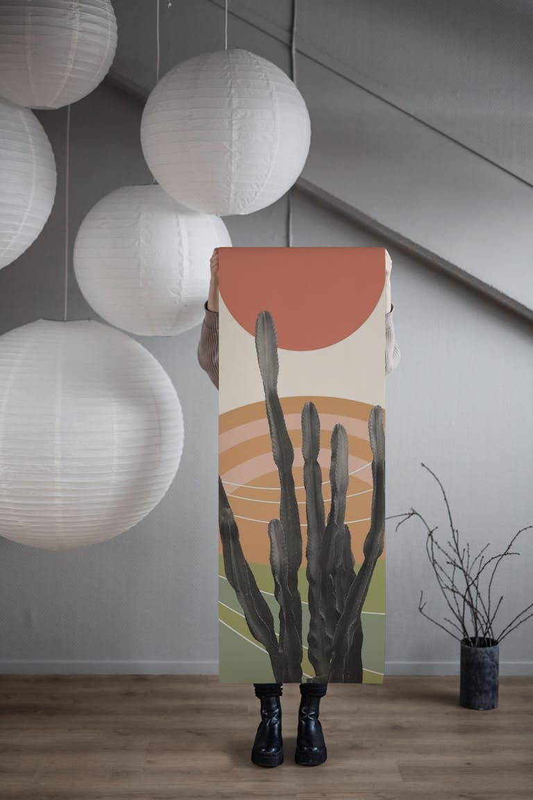 Cactus in the Desert 3 wallpaper roll