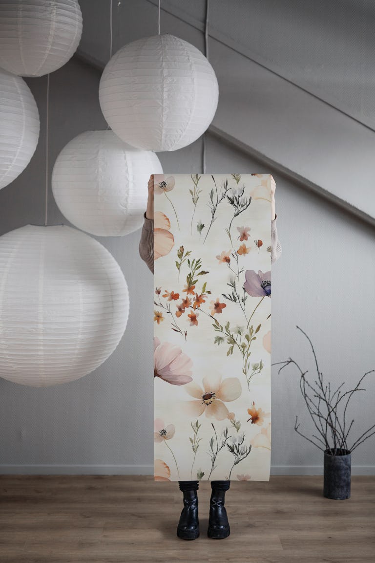 Collected Dry Flowers wallpaper roll