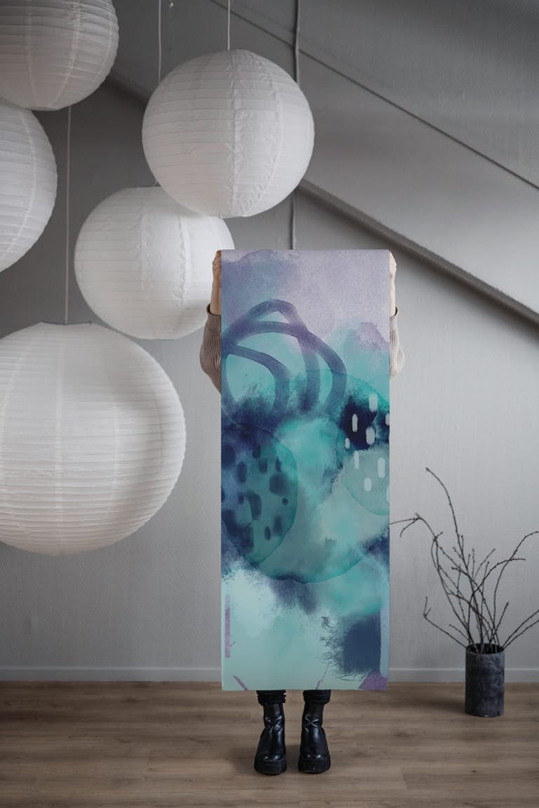 Aqua Feels wallpaper roll