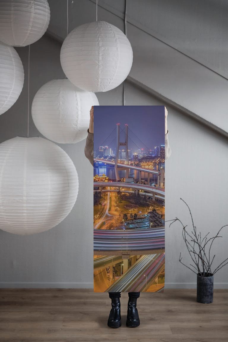 The Nanpu Bridge wallpaper roll