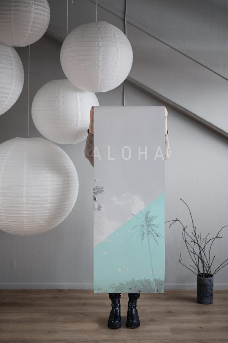 Island vibes - Aloha behang roll