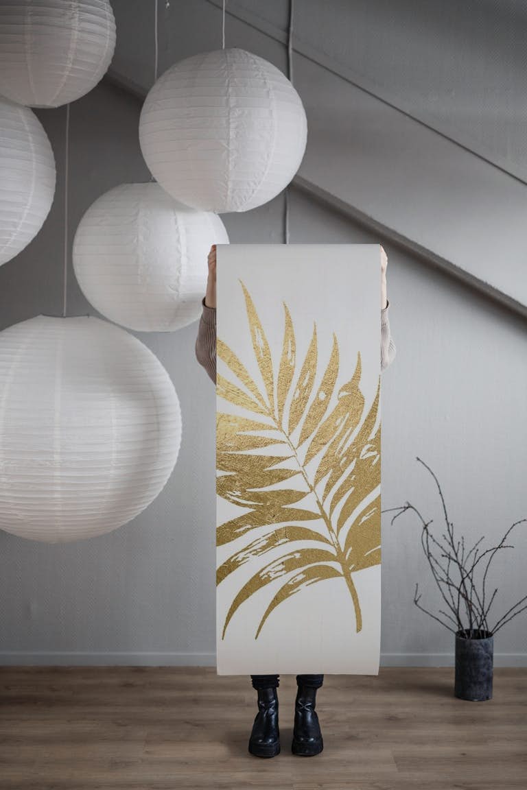 Leaf Golden wallpaper roll