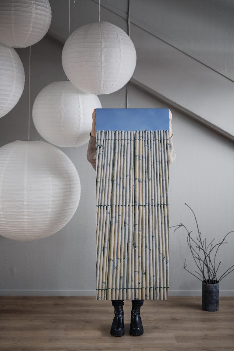 Worn Bamboo Wall papel pintado roll