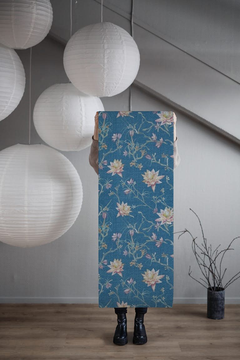Spring Lotus ~ Lotus wallpaper roll