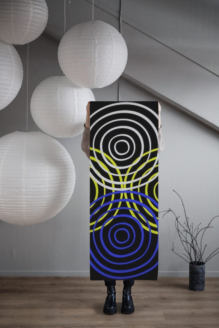 Bright Sacred Circle Geometry wallpaper roll