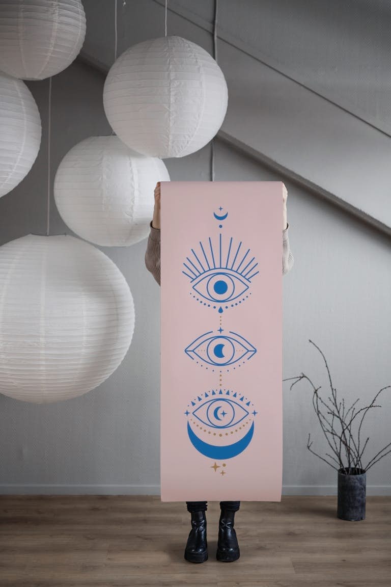 Eyes Moon Phases papiers peint roll