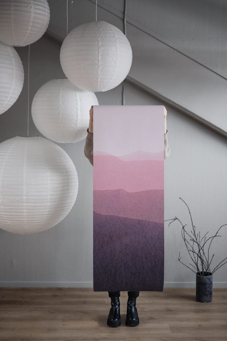 Gradient landscape - dusk edit papel de parede roll