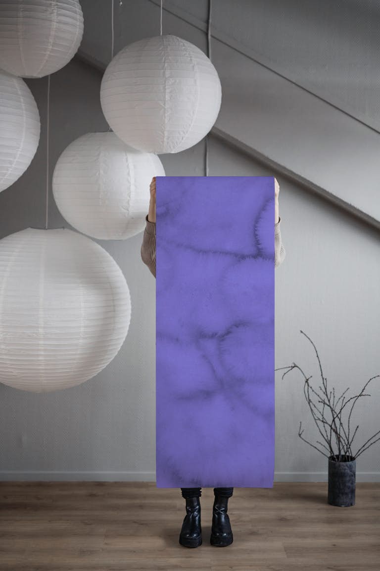 Ultra-violet watercolor behang roll