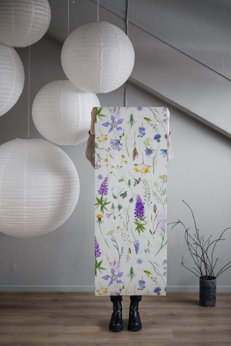 Scandinavian Wildflowers wallpaper roll