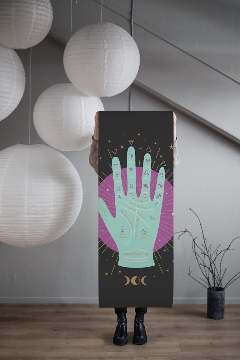 Palmistry tapety roll