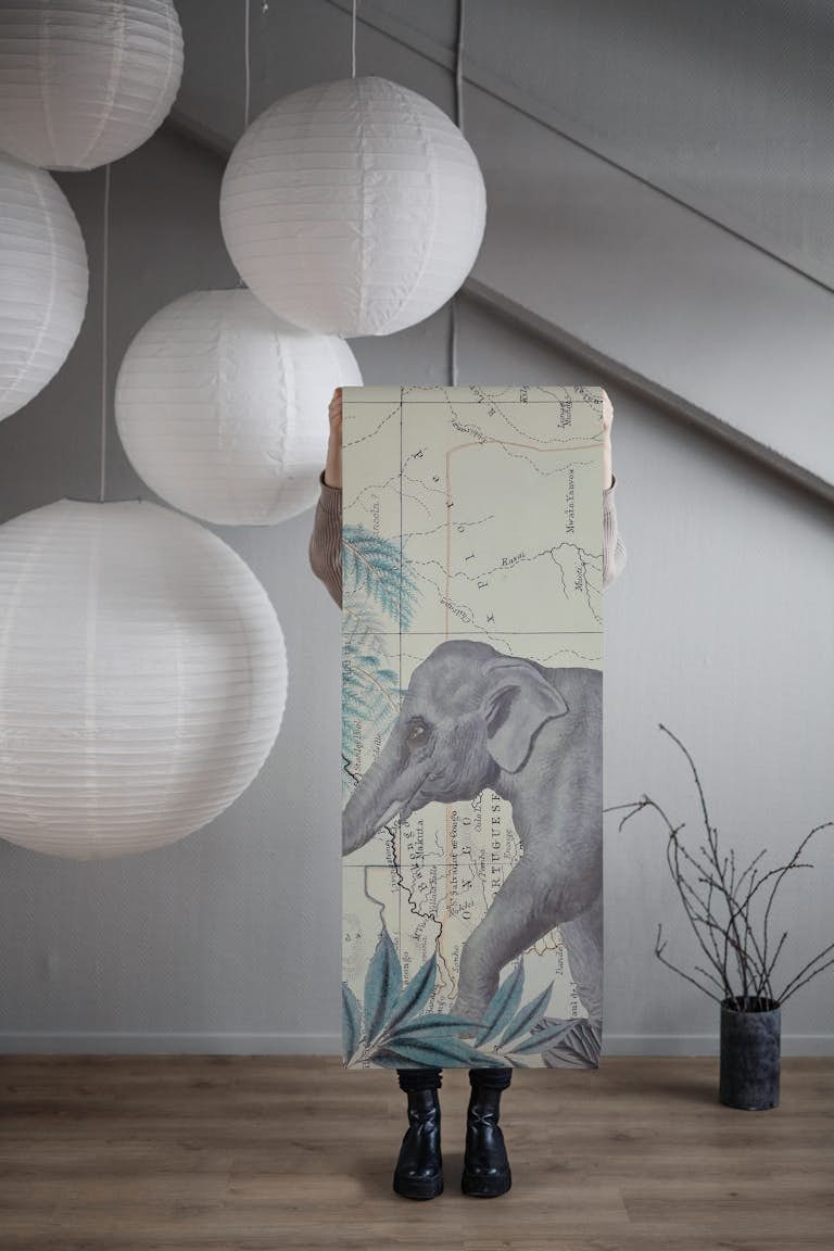 Journey Of The Elephants wallpaper roll