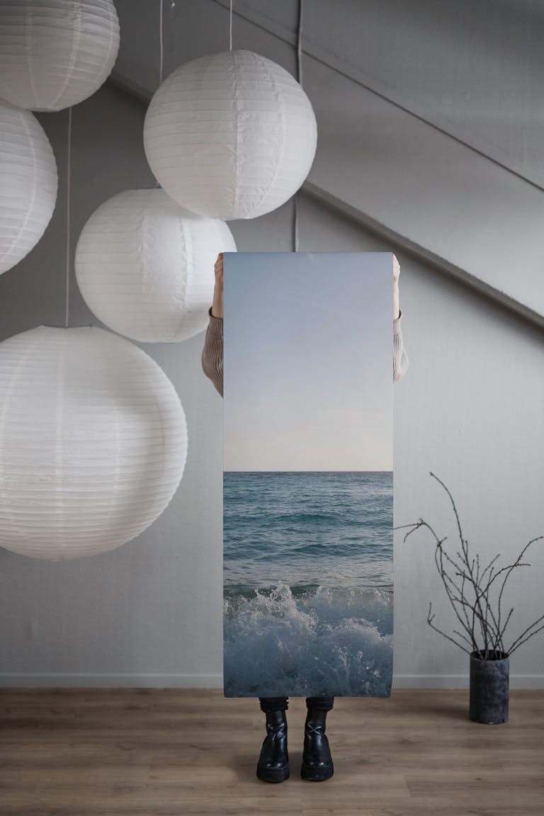 Blue Ocean Waves Dream 1 wallpaper roll