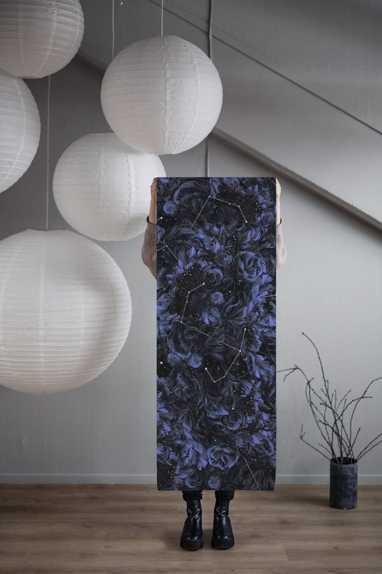 Moon Light Floral extended behang roll