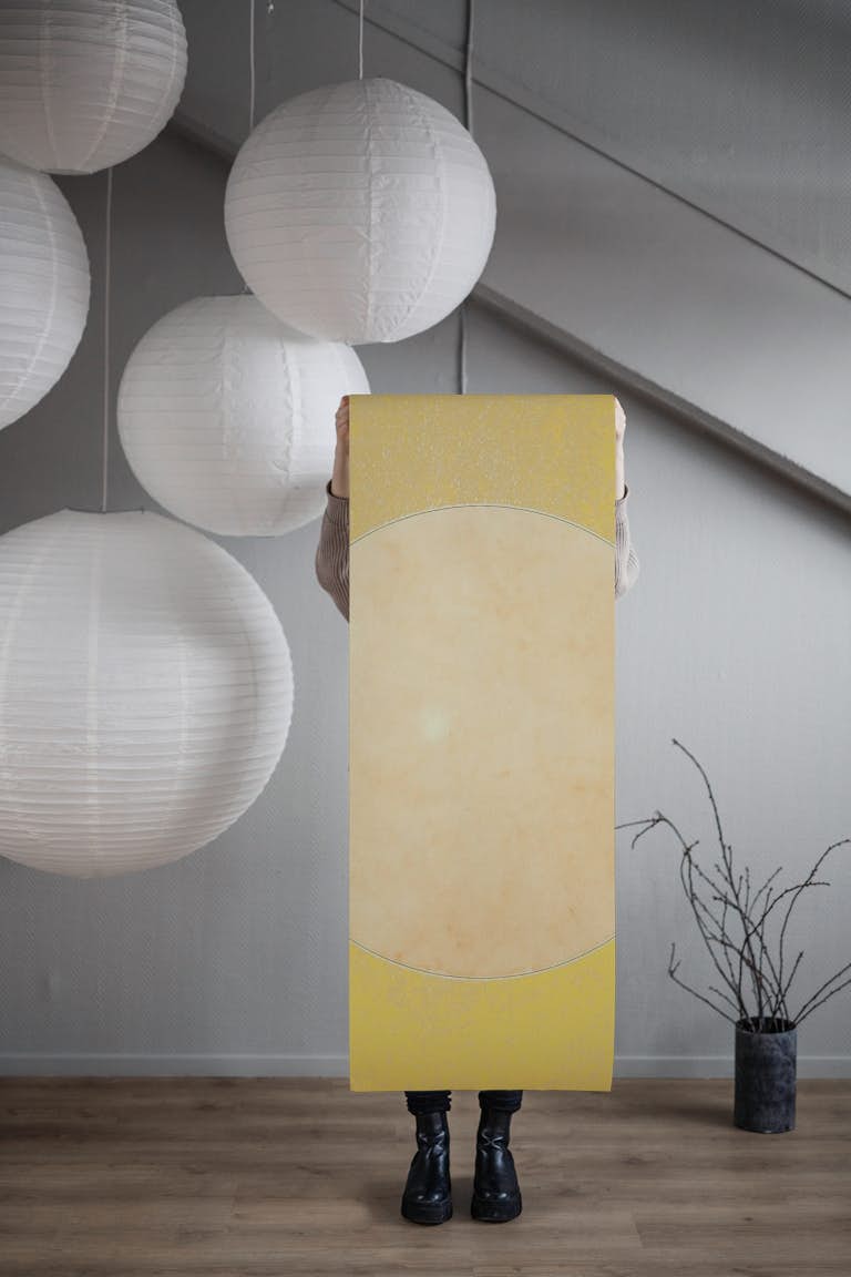 Yellow Moon wallpaper roll