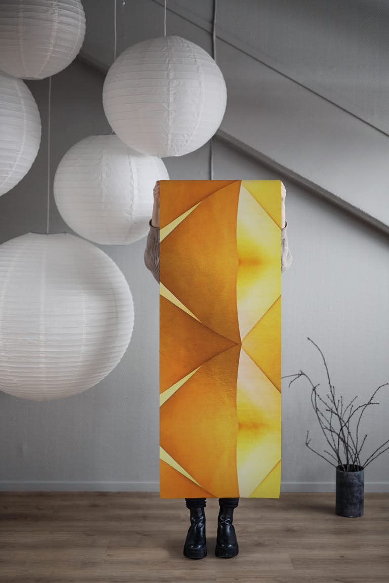 Gold Geometric Shine wallpaper roll