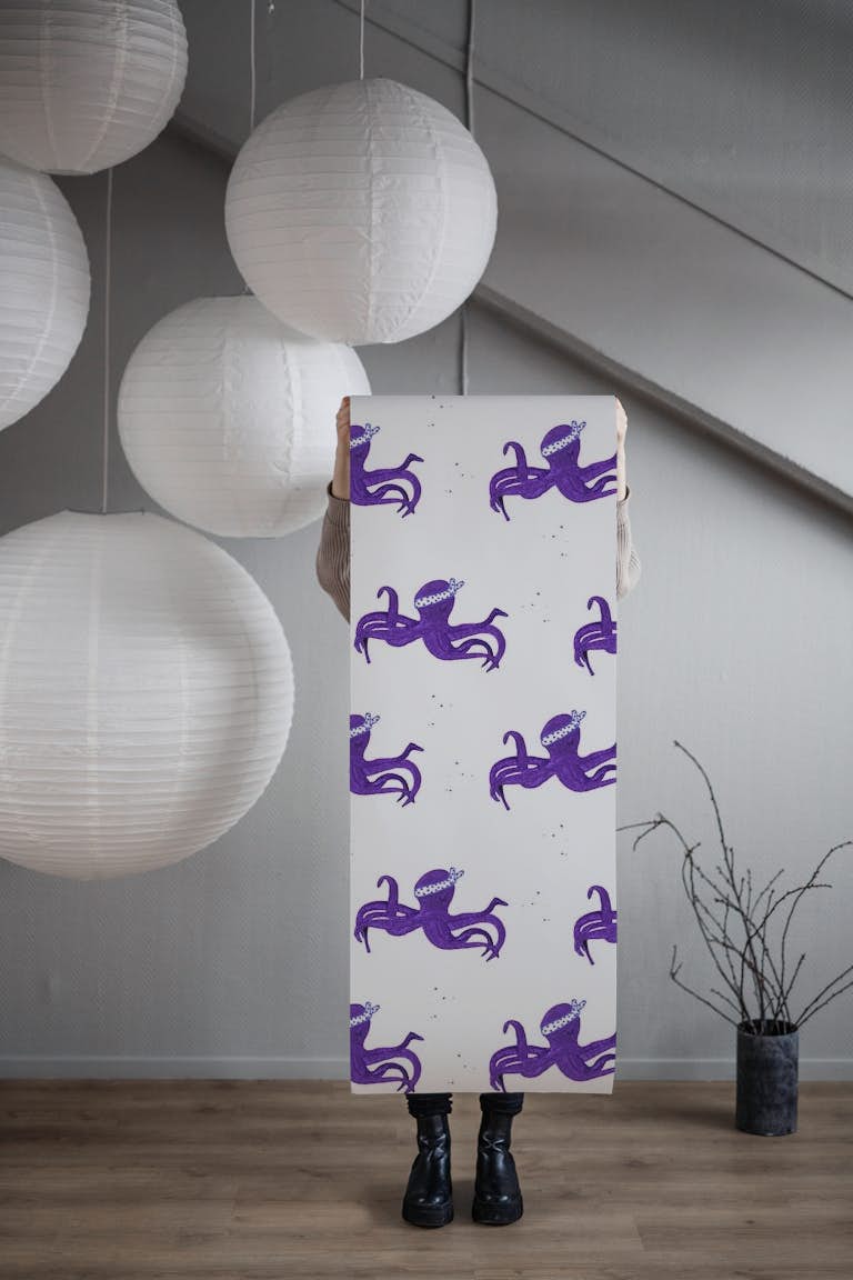 Japanese Octopus wallpaper roll