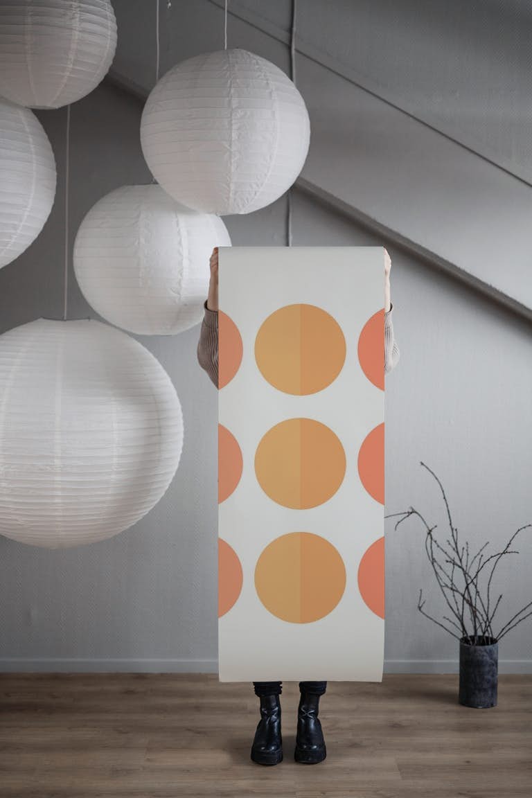 Cheerful Moon Phases behang roll