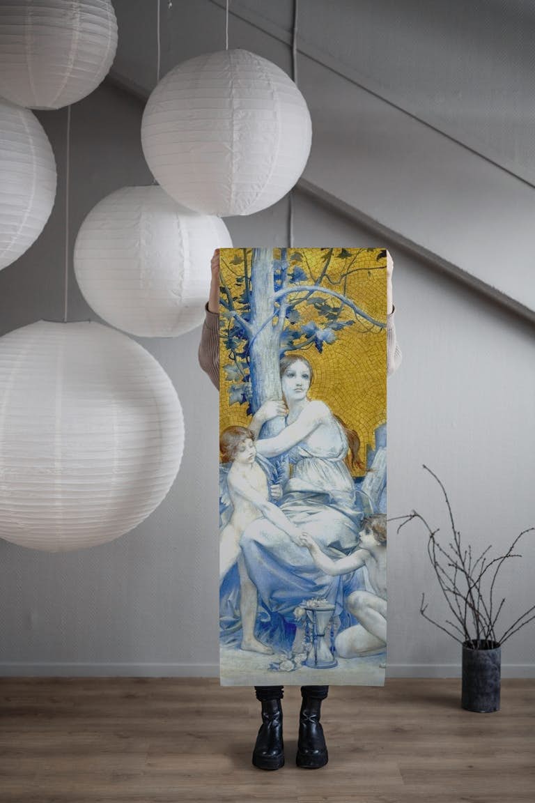 Golden Goddess wallpaper roll