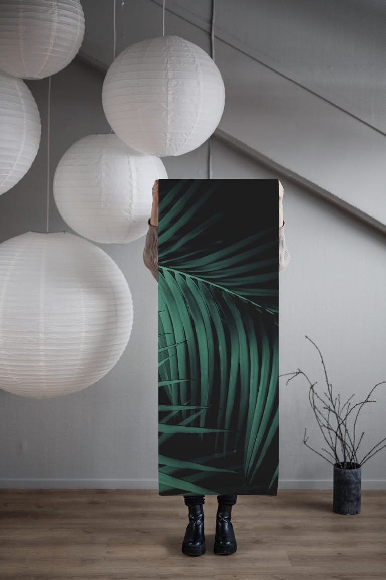 Palm Leaves Green Vibes 7 behang roll