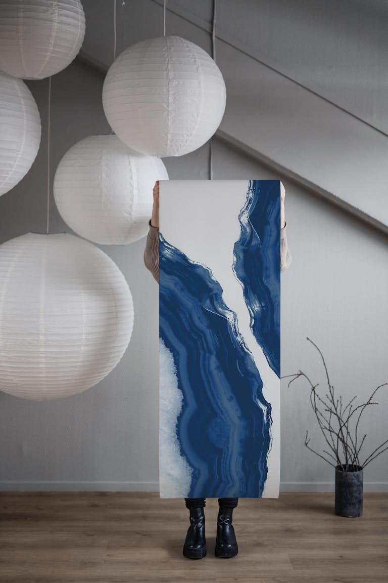 Blue Agate 5 wallpaper roll