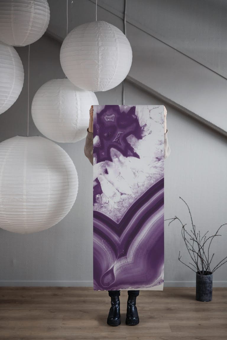 Purple Agate Glam 1 behang roll