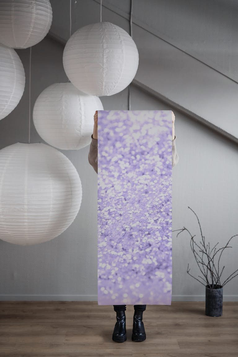 Lavender Glitter Dream 1 wallpaper roll