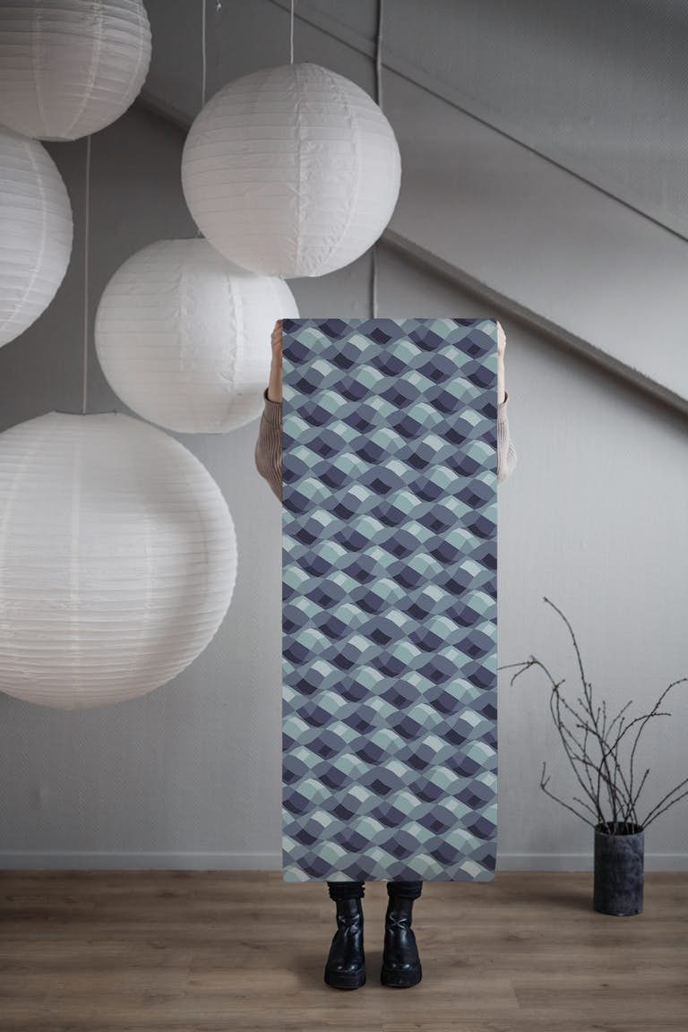 Abstract Steel Ripples wallpaper roll