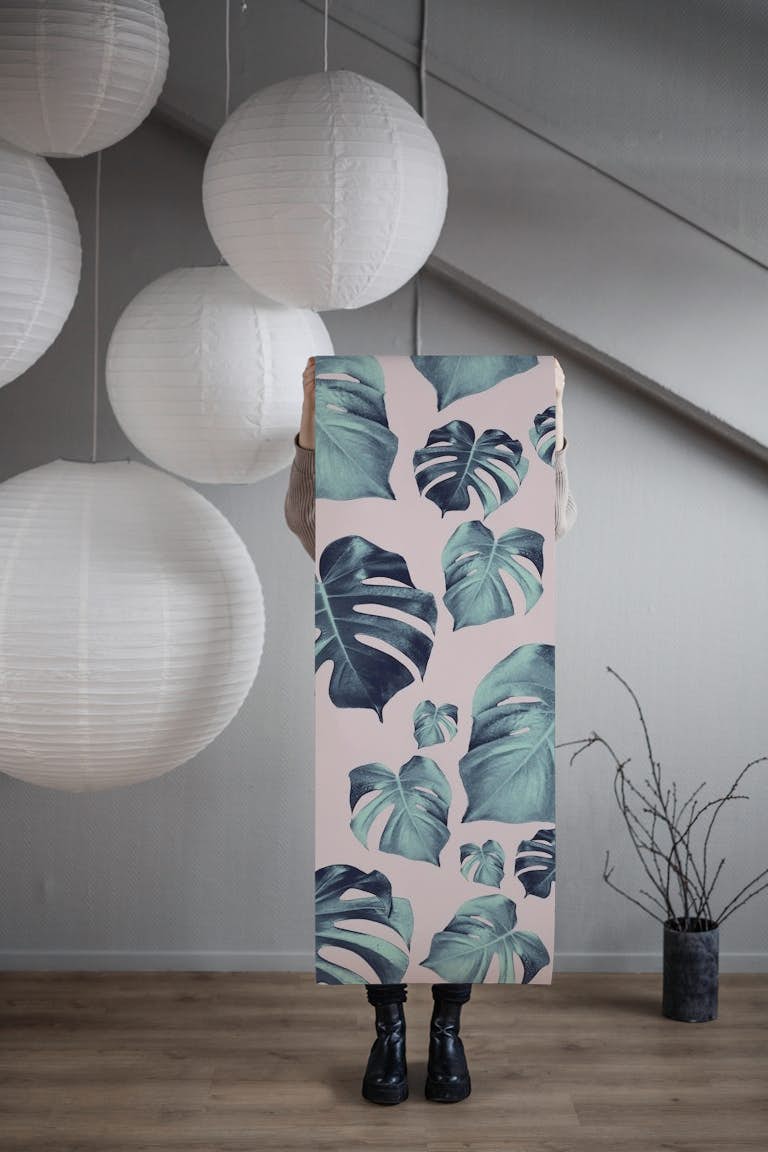 Tropical Monstera Pattern 1a tapete roll