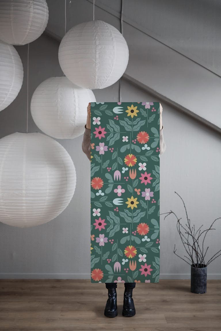 Scandi Florals wallpaper roll