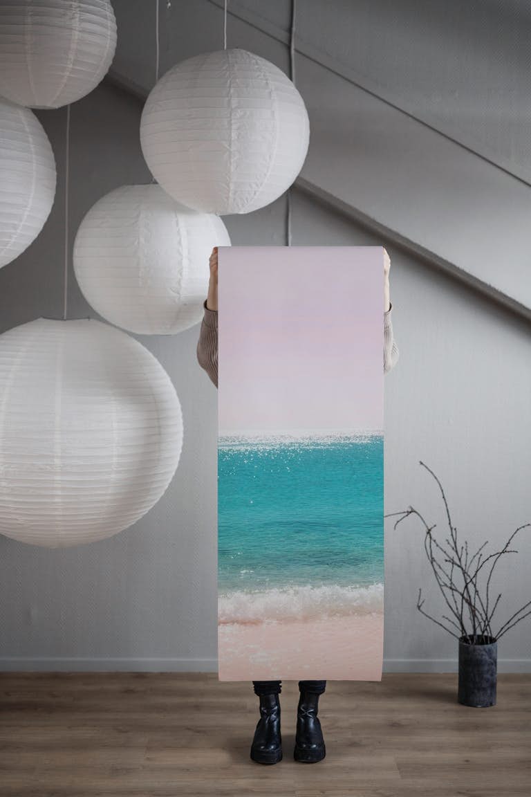Pastel Ocean Beach Bliss 1 wallpaper roll