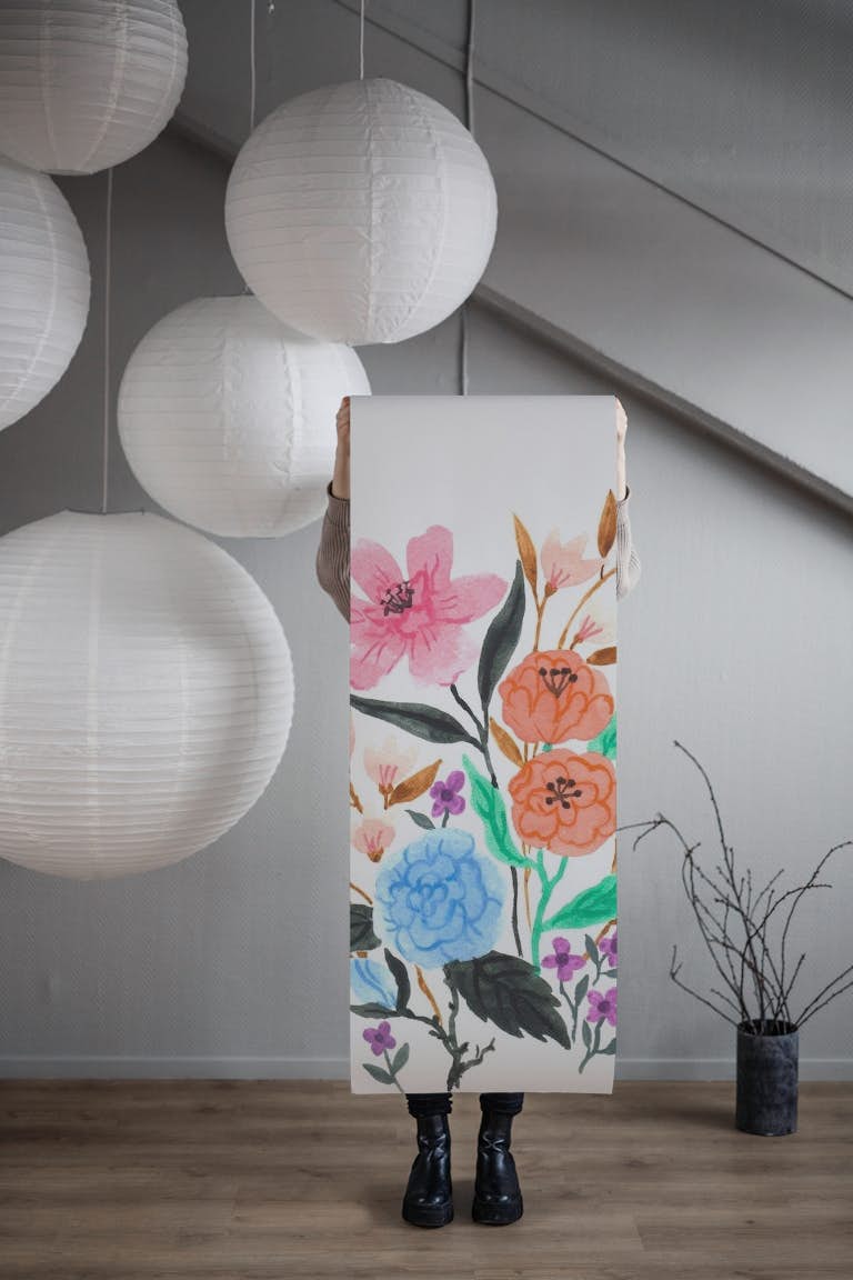 Pastel Bloom wallpaper roll