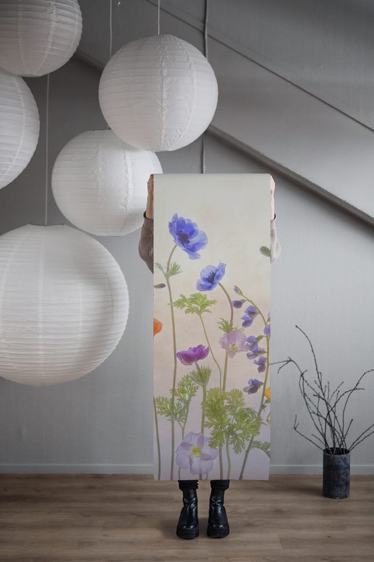 Poppy Anemone wallpaper roll