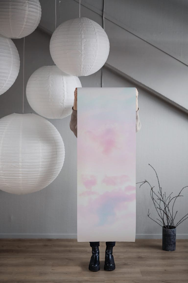 Unicorn Pastel Clouds 2 wallpaper roll