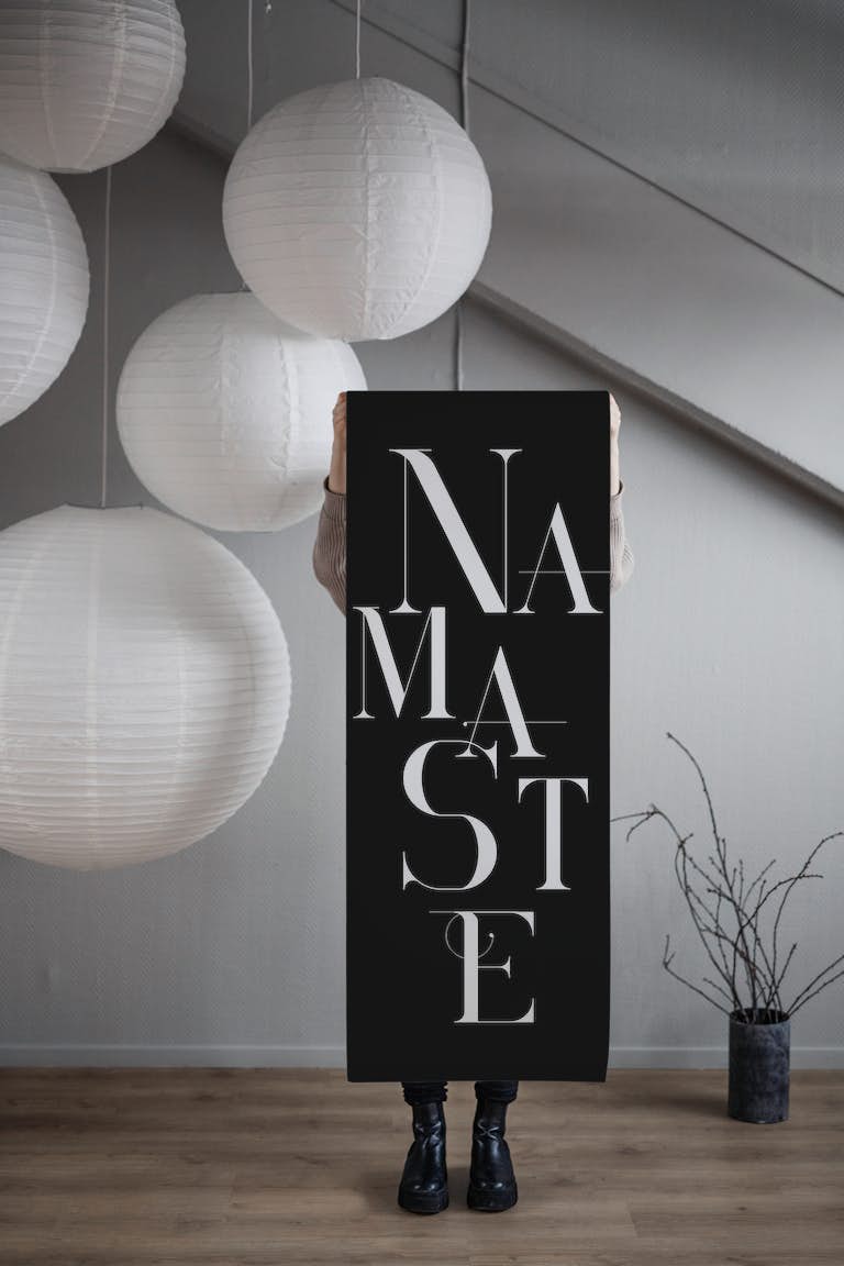 Namaste Greeting Typo wallpaper roll