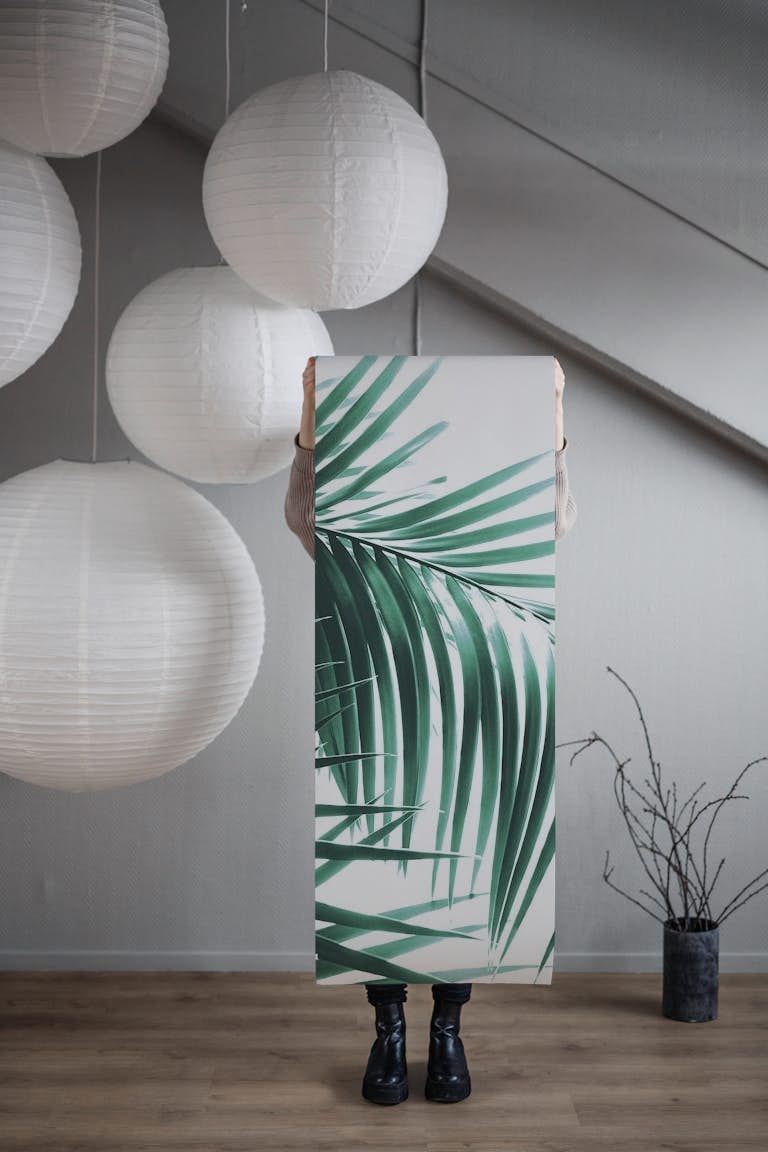 Palm Leaves Green Vibes 8 behang roll