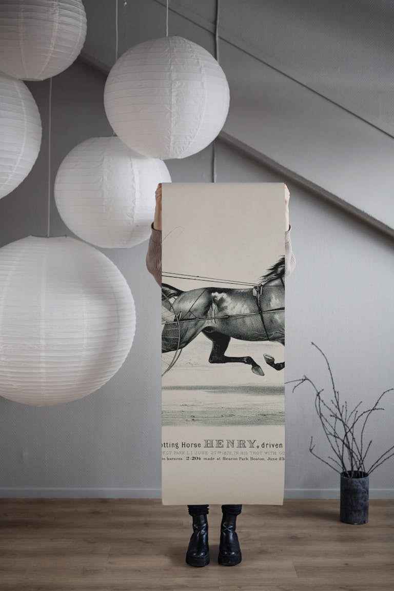 Horse Riding Historic Art papel pintado roll