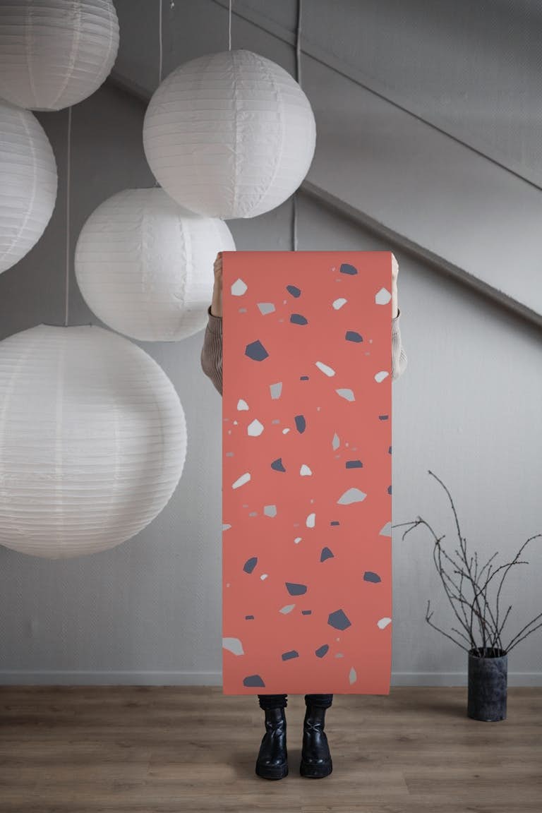 Living Coral Terrazzo 1 tapet roll